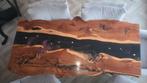 Handgemaakte Epoxy Houten Tafel, Rechthoekig, Nieuw, 200 cm of meer, 50 tot 100 cm