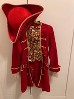 Markies verkleedjas 166-122 velours rood met hoed, 110 t/m 116, Jongen of Meisje, Zo goed als nieuw, Ophalen