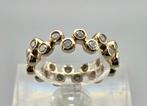 Gouden Vintage design ring diamant. Ca: 0.72 ct. 2025/727., ., Ophalen of Verzenden, Zo goed als nieuw, Met edelsteen