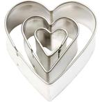 Makin's uitstekers harten 3 stuks, grootste 3,8 x 4,1 cm, Nieuw, Ophalen of Verzenden, Gereedschap of Toebehoren