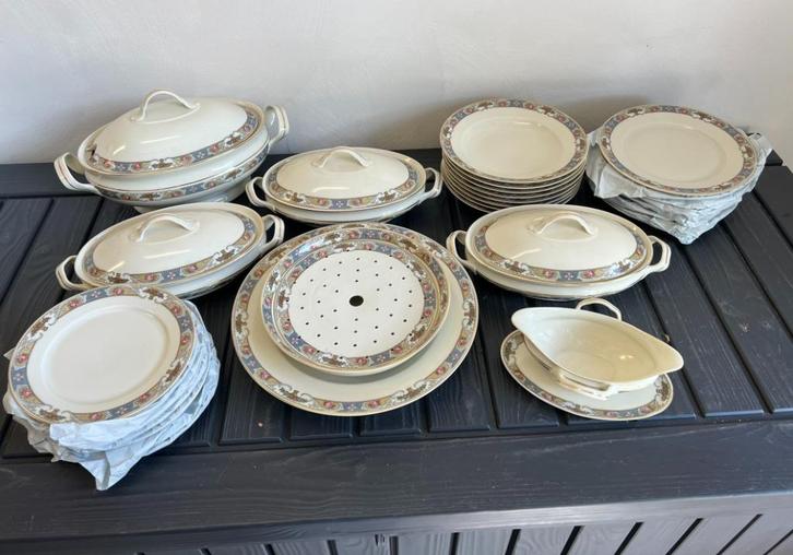 Haas & Czjzek 8 persoons servies veertiger jaren, Huis en Inrichting, Keuken | Servies, Zo goed als nieuw, Compleet servies, Overige stijlen