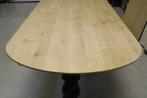 Grote eiken eettafel vergadertafel ovaal kloostertafel 370cm, Huis en Inrichting, Tafels | Eettafels, Ophalen, Gebruikt, Eikenhout