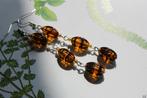 Lucite oorbellen , bruin schildpad motief, Overige materialen, Hangers, Bruin, Nieuw