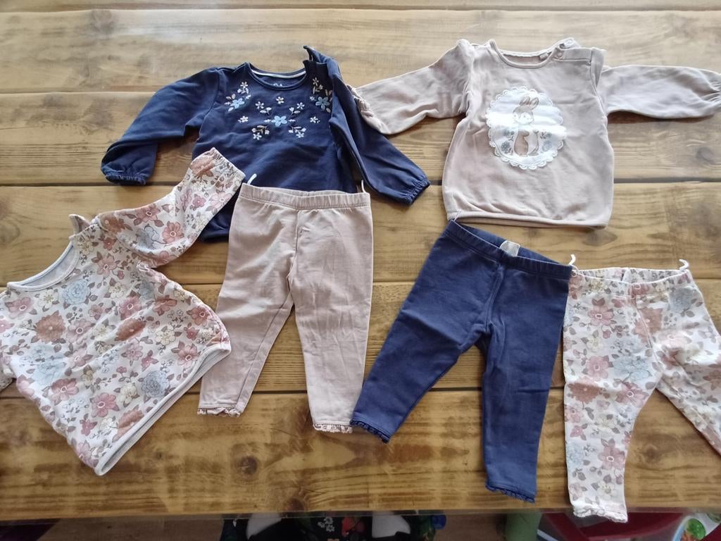 Leuke mix&match kleertjes maat 74 meisjes, Ophalen of Verzenden, Zo goed als nieuw, Meisje, Setje