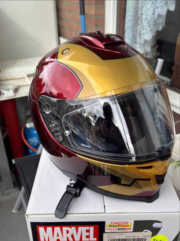 HJC IS-17 Iron Man Marvel helm - Limited Edition - Maat L, Motoren, Heren, HJC, Ophalen of Verzenden, Integraalhelm