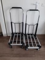 2 transportwagens, Doe-het-zelf en Verbouw, Transportwagens, Ophalen, Zo goed als nieuw, Transportkar