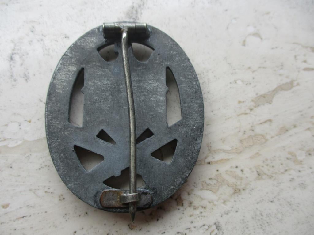 Algemeine Sturmabzeichen zink S&L, Verzamelen, Militaria | Tweede Wereldoorlog, Verzenden, Landmacht, Duitsland, Lintje, Medaille of Wings