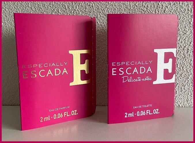 EspeciallyEscada set 2 parfum samples proefjes testers, Verzenden, Nieuw