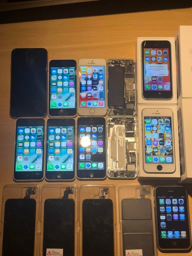 Partij iPhones en schermen, Telecommunicatie, Ophalen of Verzenden, Gebruikt