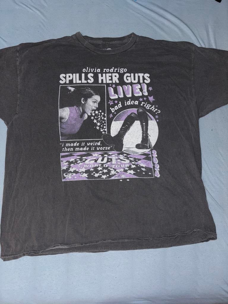 Shirt Olivia Rodrigo, Ophalen, Zo goed als nieuw, Maat 56/58 (XL), Grijs