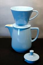 Melitta koffiepot pastel blauw met filter, Antiek en Kunst, Antiek | Servies los, Ophalen of Verzenden
