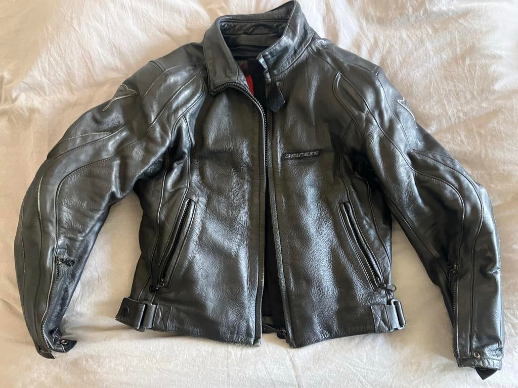 Dainese leren motorpak - jas 44 & broek 48, Ophalen, Tweedehands, Dames, Jas | leer
