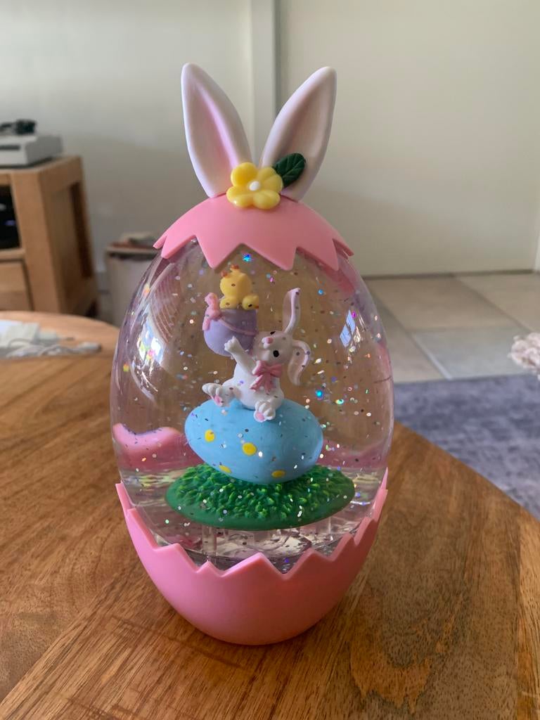 Te koop groot paasei met glitters en licht, Ophalen, Nieuw