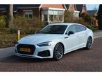 Audi A5 Sportback 35 TFSI S edition Competition Org NL/55dkm, Gebruikt, 4 cilinders, Leder en Stof, Wit