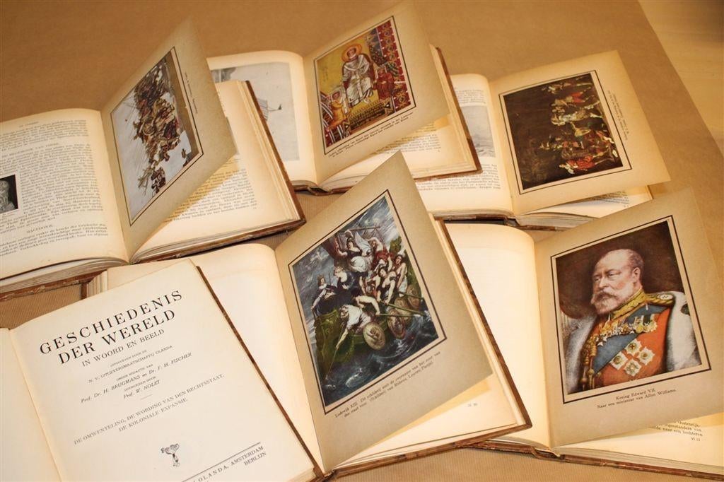 Wereldgeschiedenis [1928] — Compleet 6 Delen, Antiek en Kunst, Antiek | Boeken en Bijbels, Ophalen of Verzenden