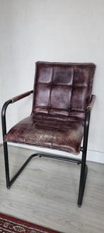 Stoel - Bruin - Echt leer - gratis af te halen in Utrecht, Ophalen, Bruin, Leer, Zo goed als nieuw