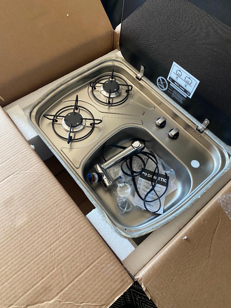 Dometic HSG 2445 kook spoel combinatie incl kraan, Ophalen of Verzenden, Nieuw