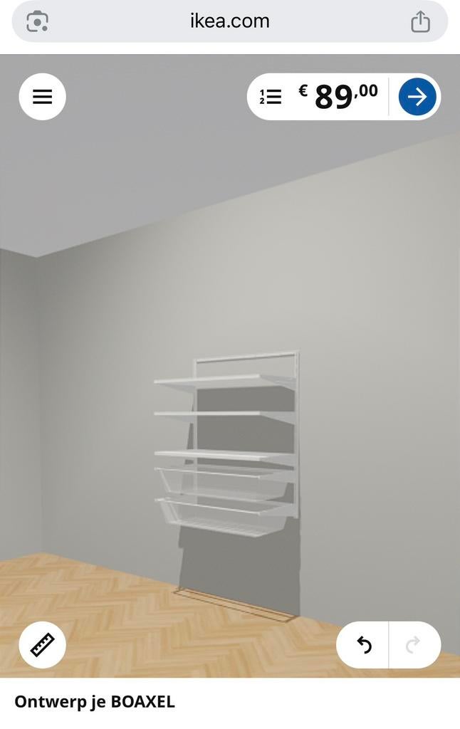 Boaxel wandrek ikea, Huis en Inrichting, Woonaccessoires | Wandplanken en Boekenplanken, Ophalen, Gebruikt