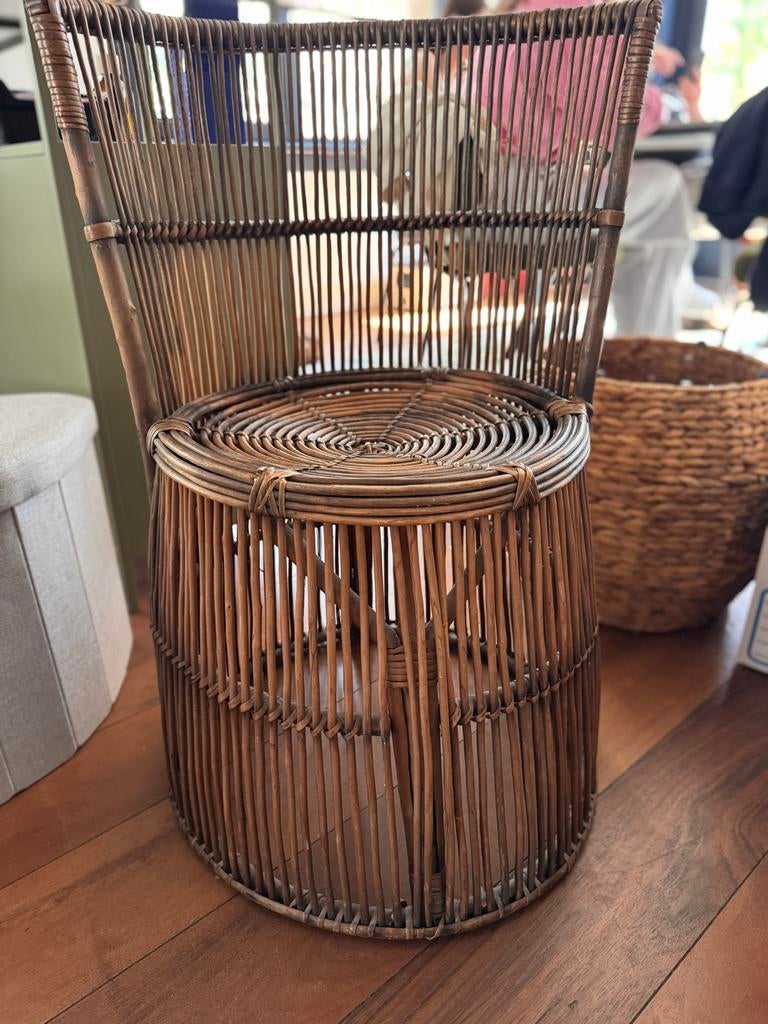 Vintage rotan stoel - Perfect voor een bohemian interieur, Ophalen of Verzenden