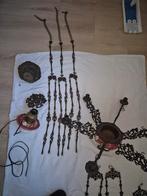 Antieke art nouveau olielamp hanglamp, Antiek en Kunst, Ophalen of Verzenden