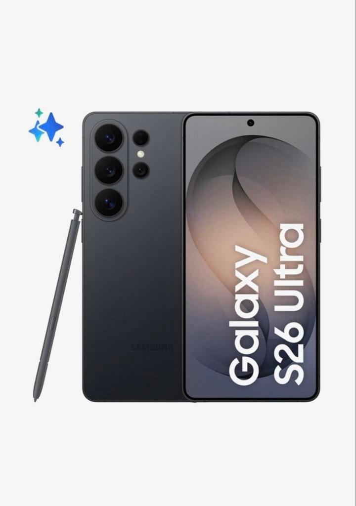 Samsung Galaxy S26 Ultra Zwart 256GB Nieuw in Doos, Overige modellen, Zwart, Touchscreen, Nieuw