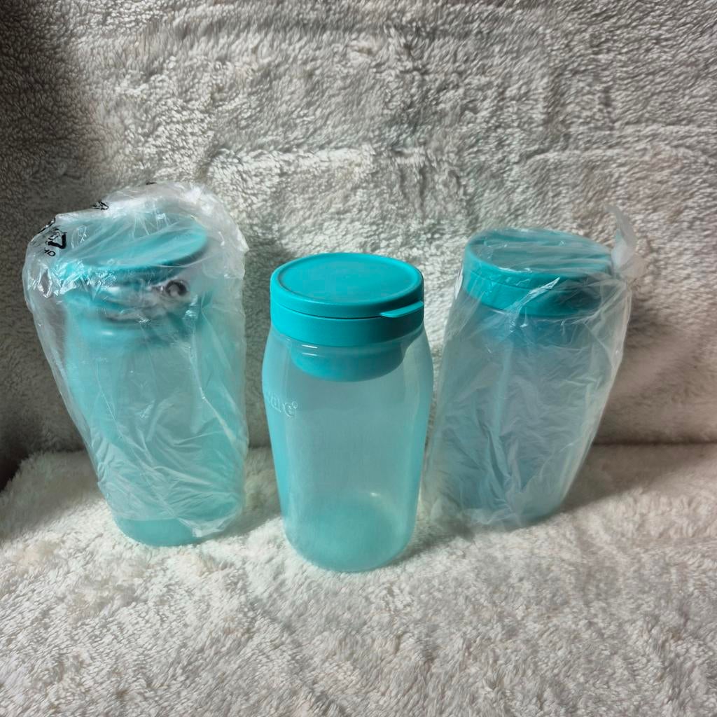 25% KORTING: Tupperware Yoghurt Muesli Set 825 ml.- Nieuw, Tupperware, Blauw, Tupperware Brands Corporation, 14901 S. Orange Blossom Trail, Orlando, FL 32837, USA