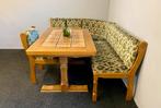 Originele Vintage Duitse eethoek oostenrijkse zithoek hoek, Ophalen, Inclusief barstoelen, Zo goed als nieuw, Nvt