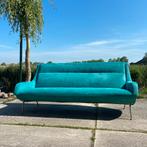Vintage jaren 50 60 3-zits design bank Zanuso Ponti Artifort, Ophalen, Gebruikt, Driepersoons, Rechte bank