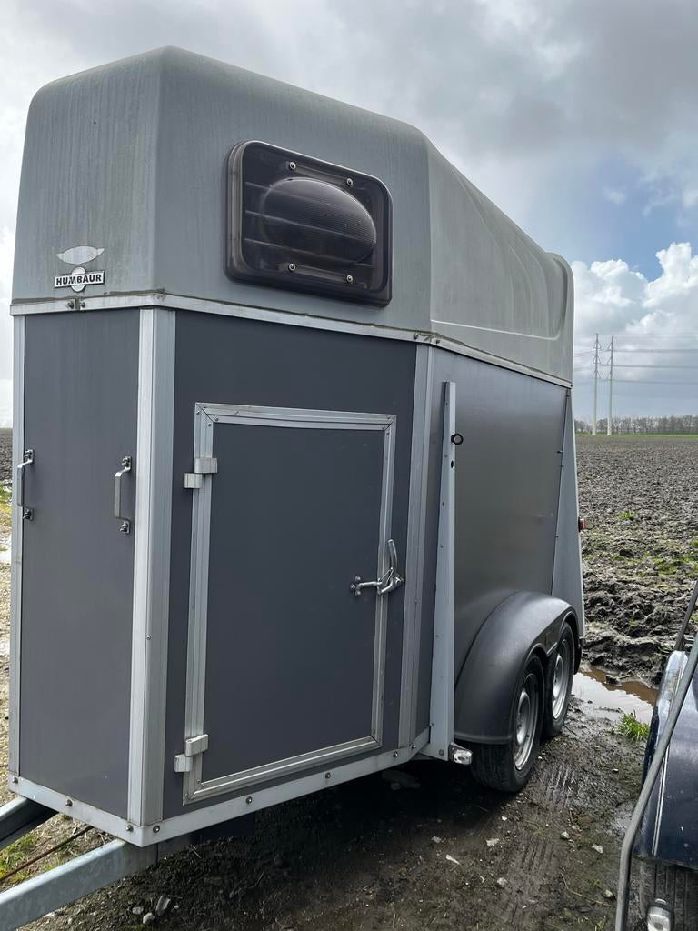 Humbaur Single 1,5 paard  trailer met zadelkamer, Dieren en Toebehoren, Paarden en Pony's | Trailers en Aanhangwagens, Ophalen of Verzenden