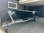 Complete visboot met Yamaha 15 pk bbm en trailer, Ophalen, 10 tot 30 pk, Zo goed als nieuw, 3 tot 6 meter