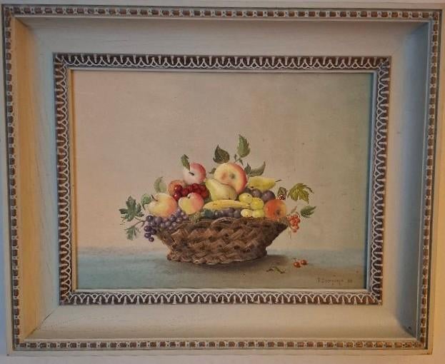 stilleven van Boomsma olieverf op paneel 1993, Antiek en Kunst, Kunst | Schilderijen | Klassiek, Ophalen of Verzenden