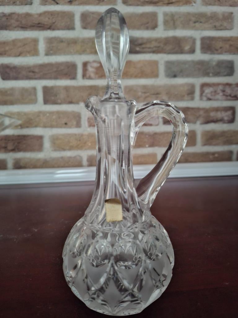 Bleikristal karafje met stop - 21 cm hoog, Ophalen