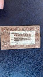 1 gulden 1938 zilverbon serie BF, Ophalen of Verzenden, 1 gulden