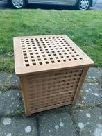 Te Koop : Ikea HOL Opbergtafel Wasbox Tafel Vierkant Hout, Huis en Inrichting, Woonaccessoires | Kisten, Ophalen, Gebruikt, 50 tot 100 cm