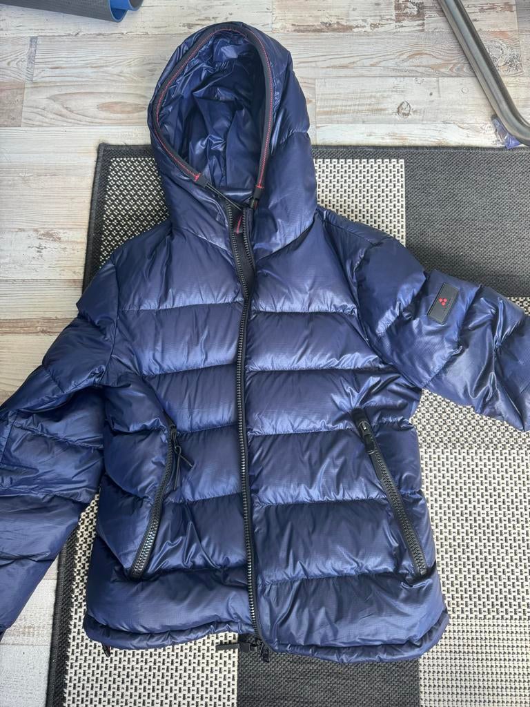Peuterey winterjas heren donkerblauw maat L, Kleding | Heren, Jassen | Winter, Ophalen of Verzenden, Zo goed als nieuw, Maat 52/54 (L)