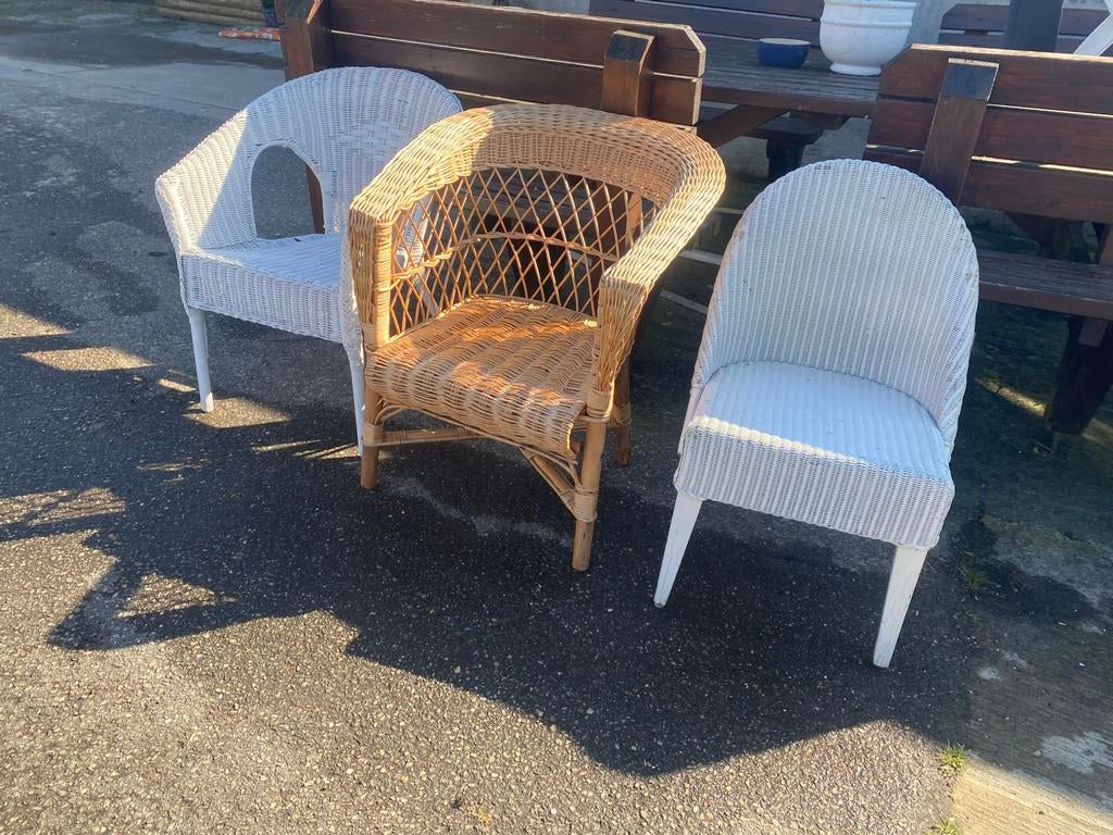 Gratis rietenstoeltjes, Tuin en Terras, Tuinstoelen, Ophalen, Gebruikt, Rotan