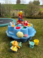 Blauwe schelp zandbak met veel speelgoed, Kinderen en Baby's, Speelgoed | Buiten | Zandbakken, Ophalen, Gebruikt