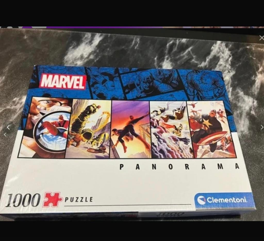 Clementoni puzzel 1000 stukjes Marvel Heroes, Ophalen of Verzenden, 500 t/m 1500 stukjes, Zo goed als nieuw