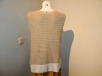 Marccain gebreide top langer model uitlopend onderkant N5, Kleding | Dames, Verzenden, Beige, Maat 42/44 (L), Zonder mouw