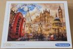 Clementoni 1500 - Vintage London puzzel, Ophalen of Verzenden, 500 t/m 1500 stukjes, Zo goed als nieuw, Legpuzzel