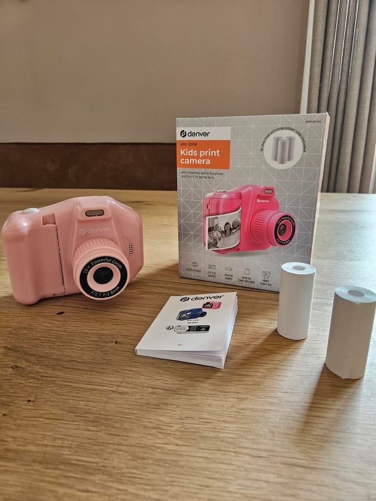 Denver - Kids PRINT camera (zwart-wit), Kinderen en Baby's, Speelgoed | Vtech, Ophalen of Verzenden, Zo goed als nieuw, 6 jaar of ouder