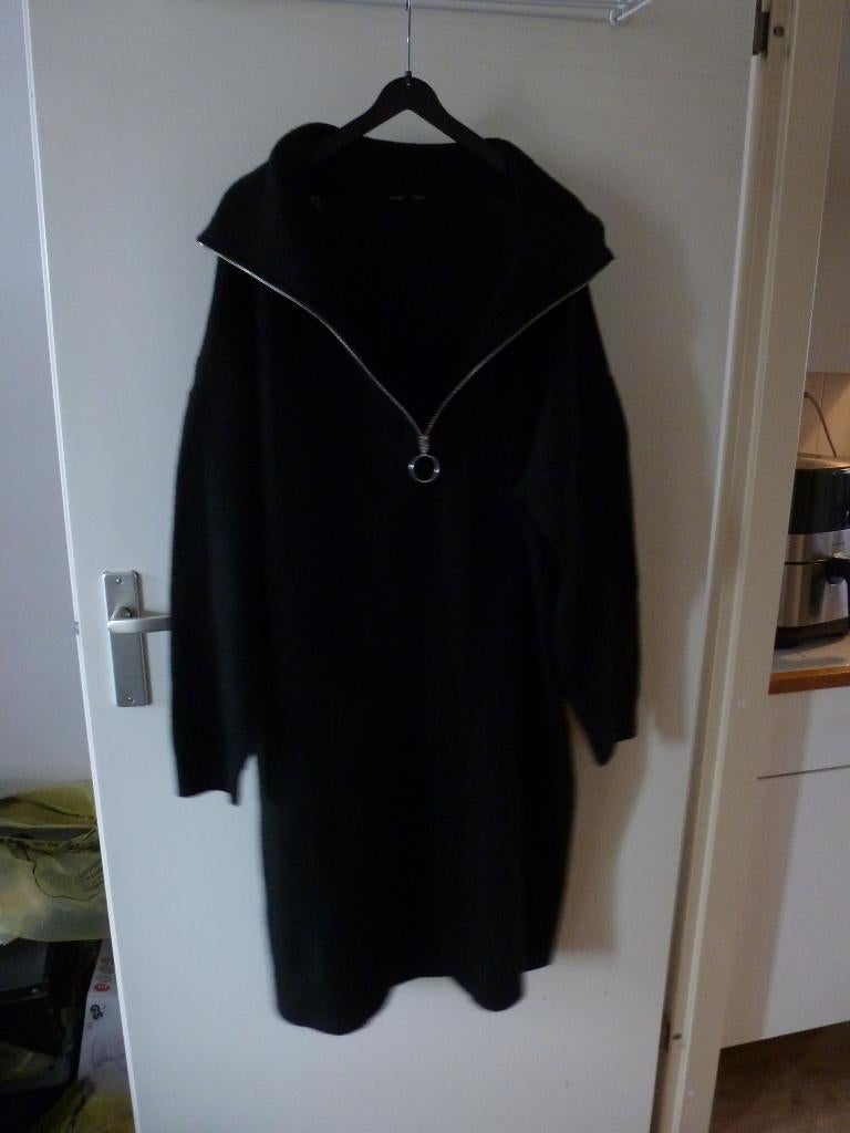 M&S schipperstrui jurk zwart 48  -GRATIS zend, Kleding | Dames, Verzenden, Zwart, Maat 46/48 (XL) of groter, Nieuw