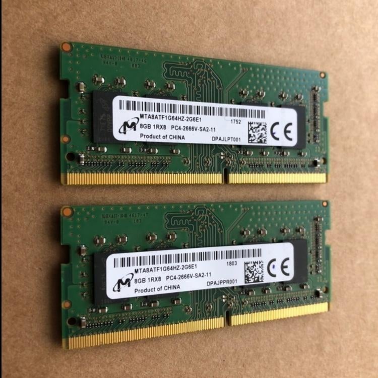 Micron 16GB (2x8GB) DDR4 SODIMM Laptop RAM 2666MHz, Computers en Software, RAM geheugen, Gebruikt, Ophalen of Verzenden, DDR4
