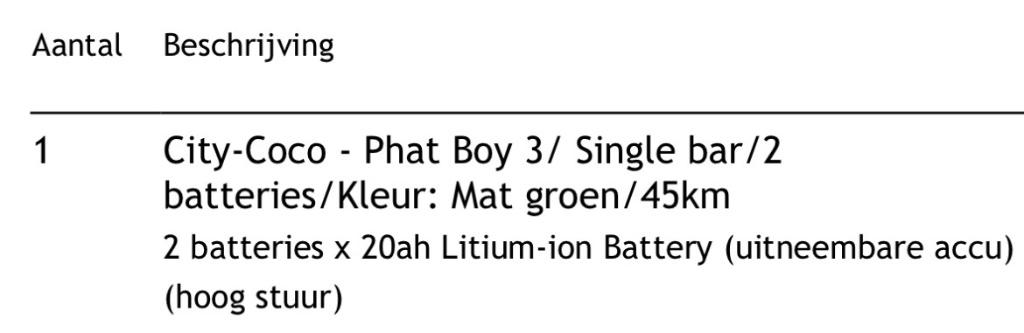 City Coco Phat Boy 3, Fietsen en Brommers, Maximaal 45 km/u, Elektrisch, Zo goed als nieuw, Ophalen