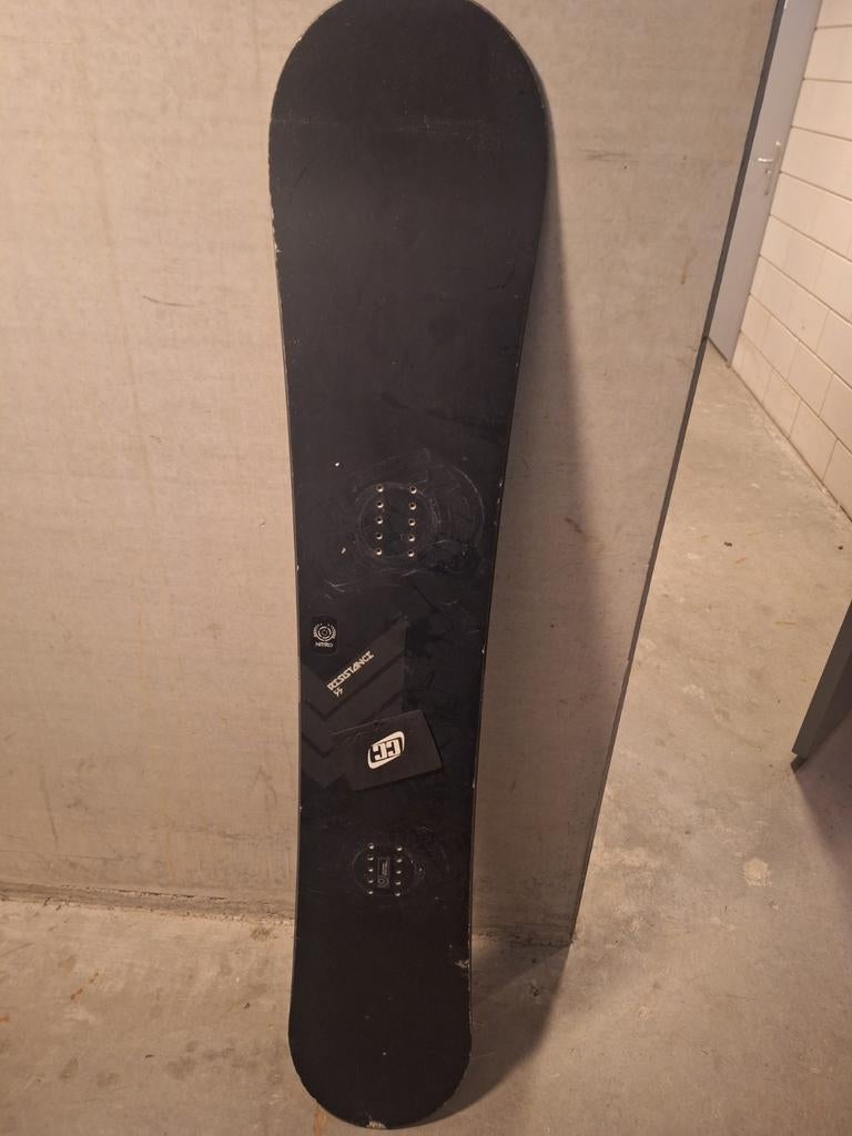 Snowboardset: Nitro board 155, Burton bindingen, K2 schoenen, Sport en Fitness, Snowboarden, Ophalen, Gebruikt