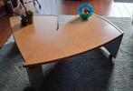 Moderne LEOLUX salontafel, hout en metaal, Huis en Inrichting, Tafels | Salontafels, Gebruikt, 100 tot 150 cm, 50 tot 100 cm, Minder dan 50 cm