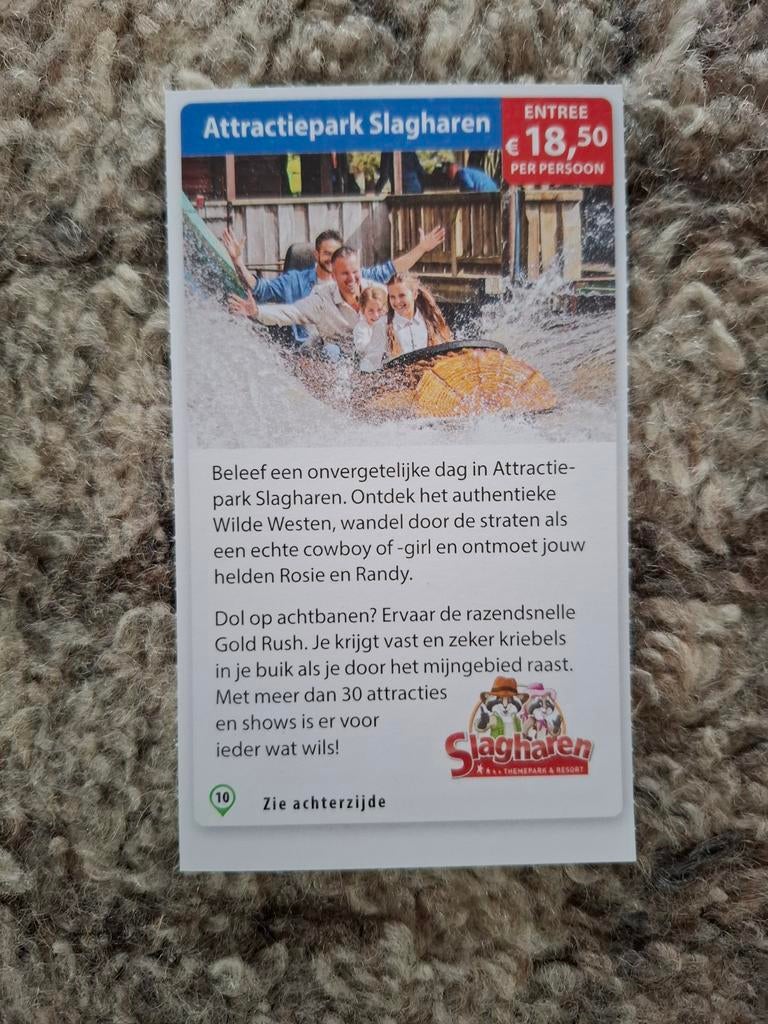 Attractiepark Slagharen €18,50 per persoon, Drie personen of meer, Kortingsbon, Pretpark