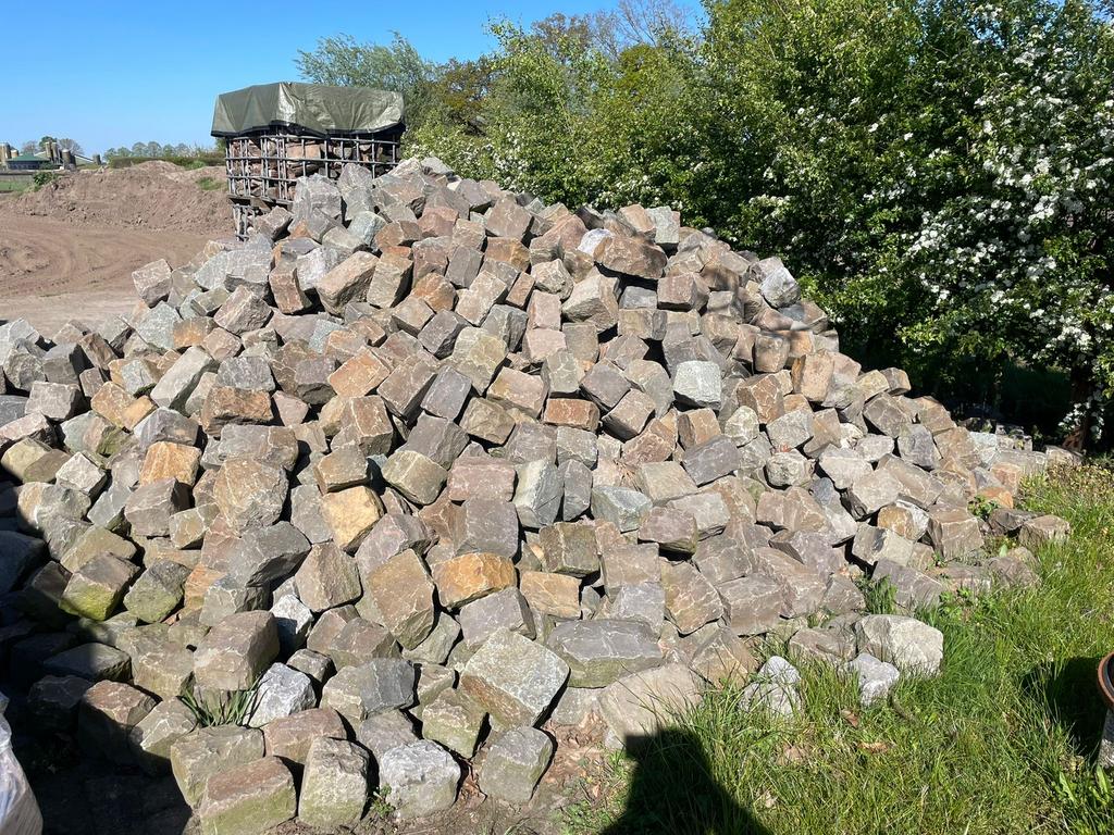 Kinderkoppen Kasseien Graniet, Tuin en Terras, Grind, Keien en Split, Ophalen, Gebruikt, Graniet, Kei