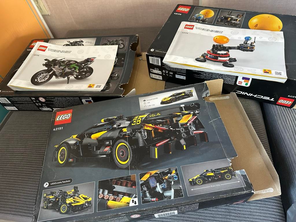 Drie Lego Technic sets: 42151, 42170, 42179, Ophalen of Verzenden, Gebruikt, Complete set, Lego