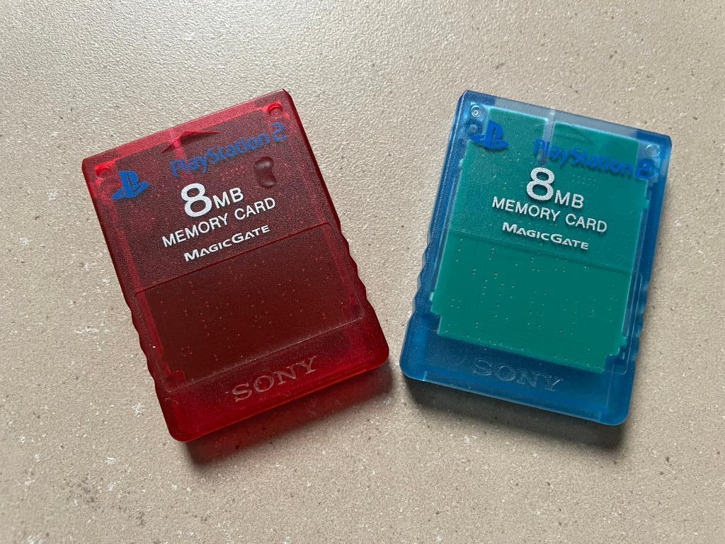 Playstation2 memory kaart 8 MB transparant, Ophalen of Verzenden, Gebruikt, Geheugenkaart, PlayStation 2